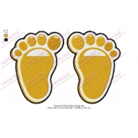 Orang Feet Embroidery Design